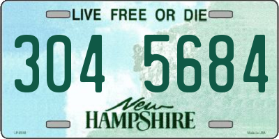 NH license plate 3045684