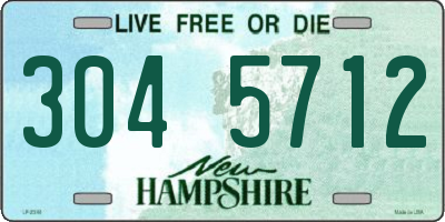 NH license plate 3045712