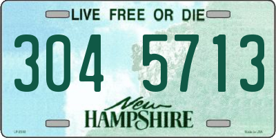 NH license plate 3045713