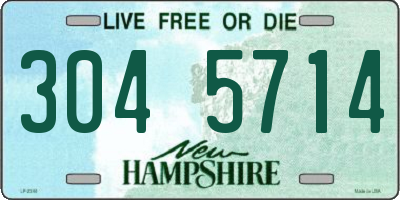 NH license plate 3045714