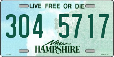 NH license plate 3045717