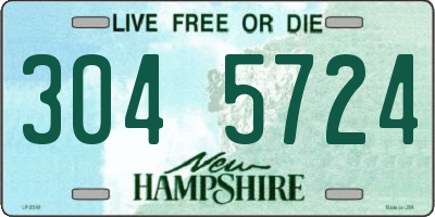NH license plate 3045724