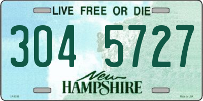 NH license plate 3045727