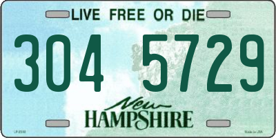NH license plate 3045729