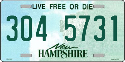 NH license plate 3045731