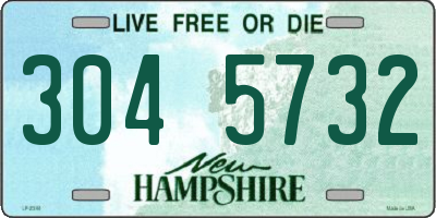 NH license plate 3045732
