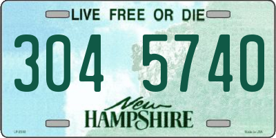NH license plate 3045740