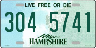 NH license plate 3045741