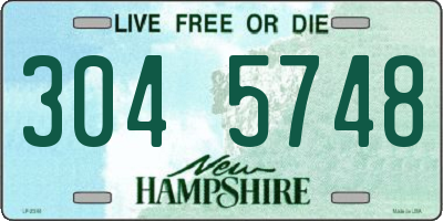 NH license plate 3045748