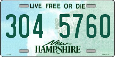 NH license plate 3045760