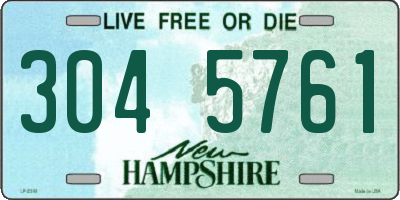 NH license plate 3045761