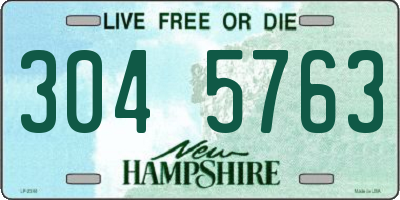 NH license plate 3045763