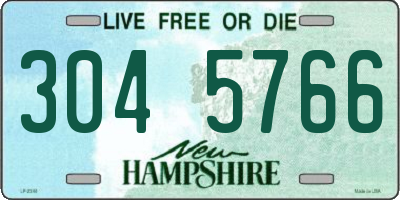 NH license plate 3045766