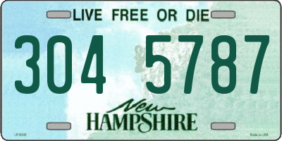 NH license plate 3045787