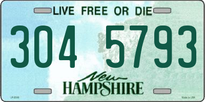 NH license plate 3045793