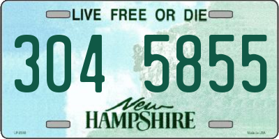 NH license plate 3045855
