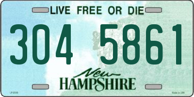 NH license plate 3045861