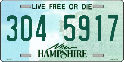 NH license plate 3045917