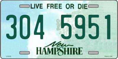 NH license plate 3045951