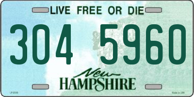 NH license plate 3045960