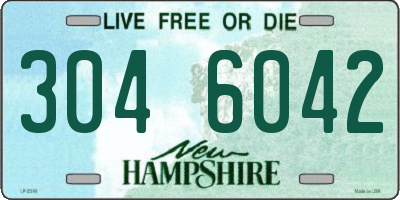 NH license plate 3046042