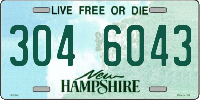 NH license plate 3046043