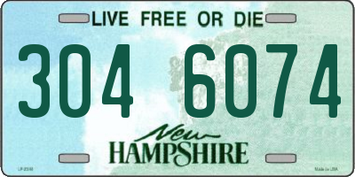 NH license plate 3046074