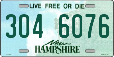 NH license plate 3046076