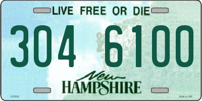 NH license plate 3046100