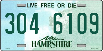 NH license plate 3046109
