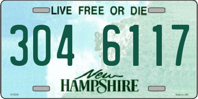 NH license plate 3046117