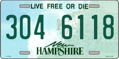 NH license plate 3046118