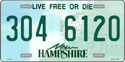 NH license plate 3046120
