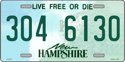 NH license plate 3046130