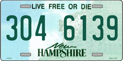 NH license plate 3046139