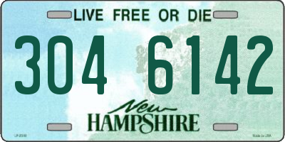 NH license plate 3046142