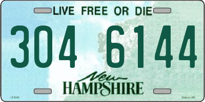 NH license plate 3046144
