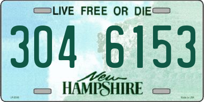 NH license plate 3046153
