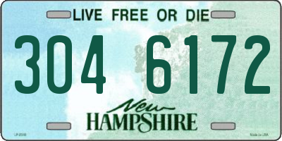 NH license plate 3046172