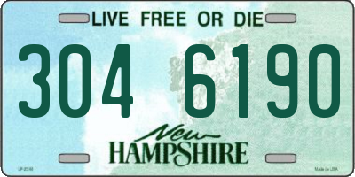 NH license plate 3046190
