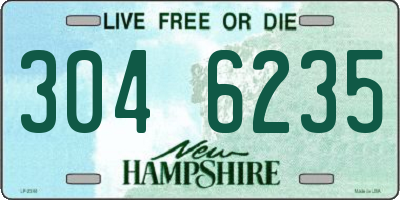 NH license plate 3046235