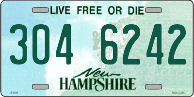 NH license plate 3046242