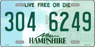 NH license plate 3046249