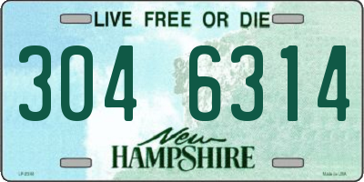 NH license plate 3046314