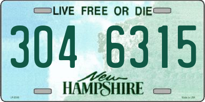 NH license plate 3046315