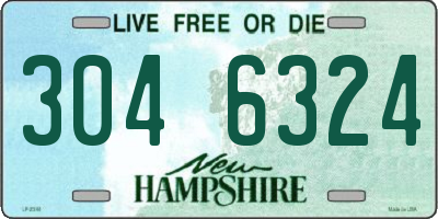 NH license plate 3046324