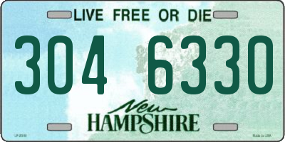 NH license plate 3046330
