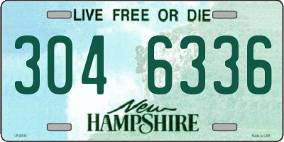 NH license plate 3046336