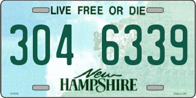 NH license plate 3046339