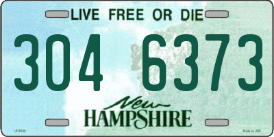 NH license plate 3046373